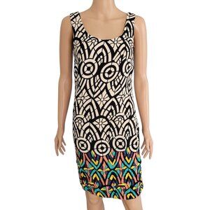 KACHEL Sleeveless Geometric Multicolor Dress (Size 0)
